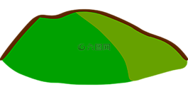 小山,地圖,景觀