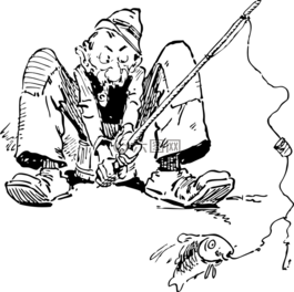 渔,钓鱼,那位老人