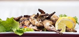 雞,烤架,食品