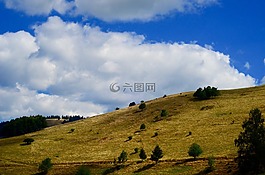 小山,格拉西,天空