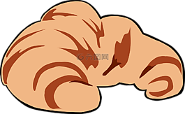 要羊角面包,滾,新月