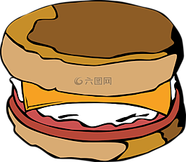 三明治,早餐,雞蛋