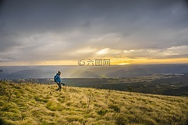 山,徒步旅行,自然