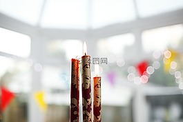 蜡烛,火焰,烛光
