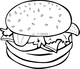 漢堡,三明治,面包