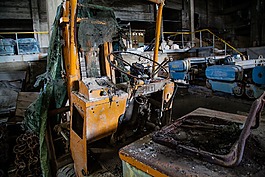 舊叉車(chē),棄,老