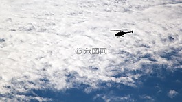 直升機,飛行,天空