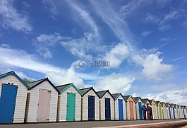 海滩小屋,木屋,海
