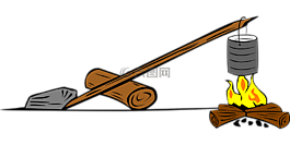 火,烹飪,起重機(jī)