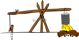 烹飪,火,起重機(jī)