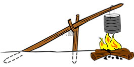 烹飪,火,起重機(jī)