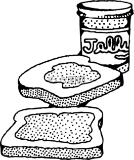 三明治,果凍,卡紙