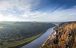河,谷,山
