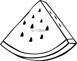 西瓜,黑色和白色,水果