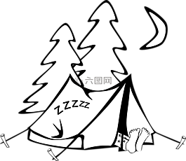 露營,人,睡眠