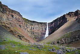 hangifoss,冰岛,级联