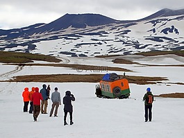 游客,組,山