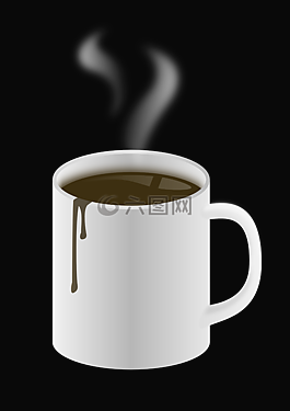 咖啡,杯,熱