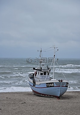 船舶,海,海灘