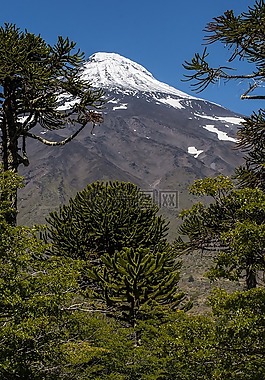 火山,智利,南美洲
