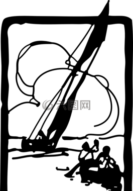 帆船,船,游艇
