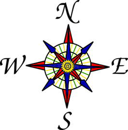 指南針,地圖,方向