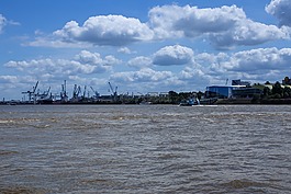 漢堡,端口,易北河