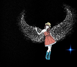 蝴蝶,蝴蝶的女人,年轻女子