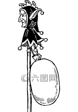 小丑,玩具,黑