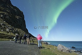 北極光,羅弗敦,挪威