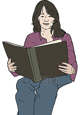 女子,閱讀,書