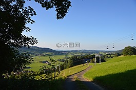 山,阿爾高,天空