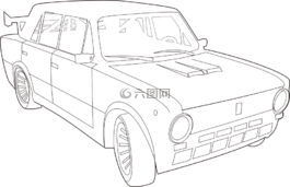 車,自動,汽車