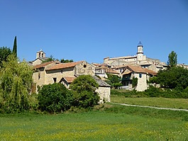 普羅旺斯,村,夏季