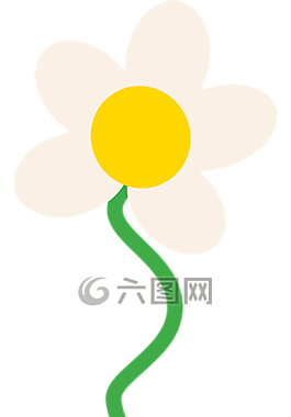 花,圖,黃色