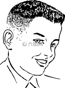 男子,年輕,黑色和白色
