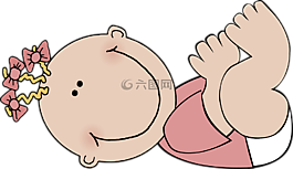 嬰兒,女孩,漫畫(huà)
