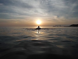海,男子,游泳