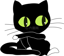 貓,小貓,黑