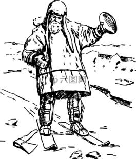 男子,鏡頭,冰