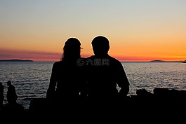 夏季,abendstimmung,日落