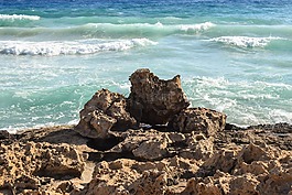 石,巖質(zhì)海岸,波