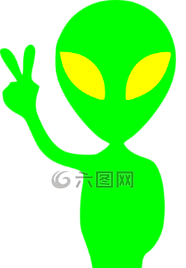 外星人,綠色,搞笑