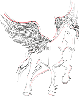 飛馬座,馬,翼