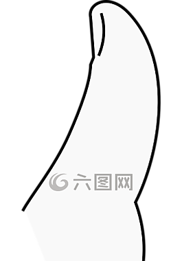 拇指,手,釘