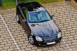奔馳,slk 230 壓縮機,黑色