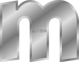 英語,使用字母,m