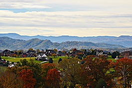 山,秋,景觀