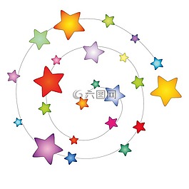 色,明星,螺旋