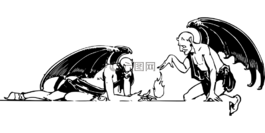 魔鬼,兩,火